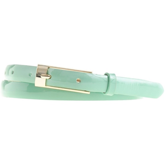 J. Crew Accessories - 🆕 J. Crew Mint Patent Leather Skinny Belt